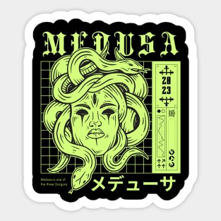 Medusa street clothes Sticker